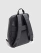 Schwarzer Nylon-Rucksack mit Wax-Effekt f&uuml;r Herren-2