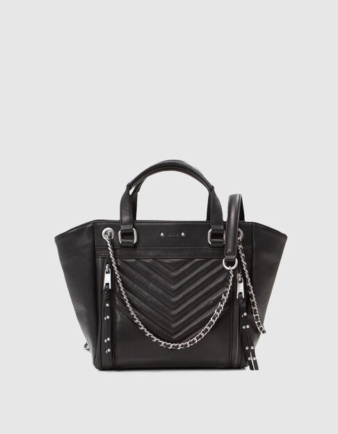 Die Tasche 1440 schwarz Leder Gr&ouml;&szlig;e M Damen - IKKS