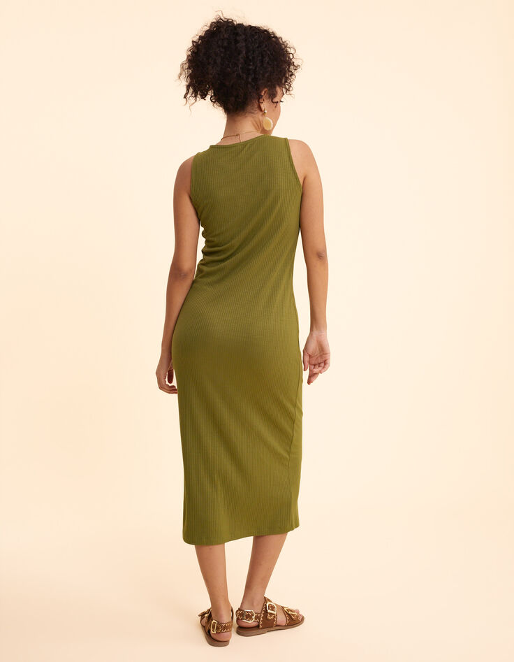 Khaki Schlauchkleid I.Code-5
