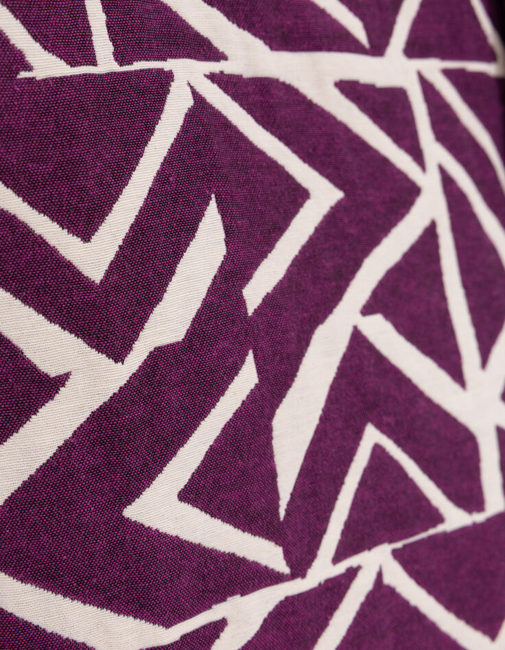Pantalón corto de jacquard en morado con estampado gráfico I.Code-8