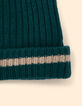 Gorro de punto canalé verde I.Code x Lafrançaise-3 Gorro de punto canalé verde I.Code x Lafrançaise-3