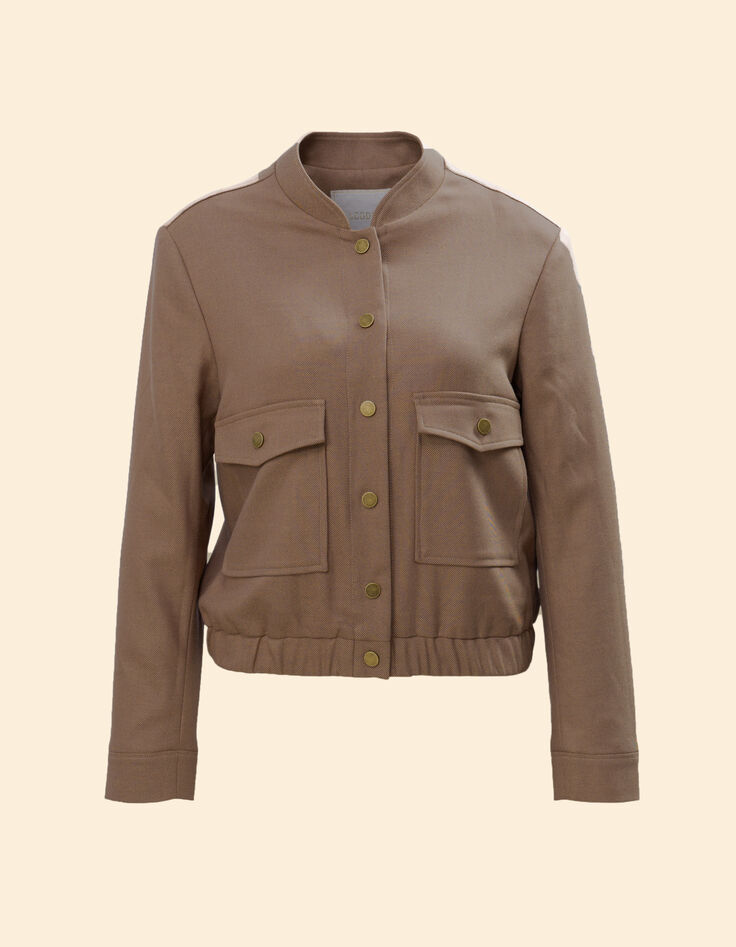 Cazadora beige bolsillos parche I.Code-7