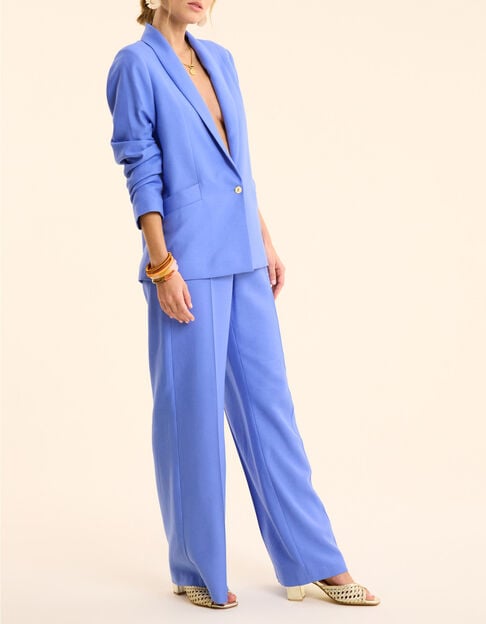 Pantalón de traje azul bolsillos abotonados I.Code