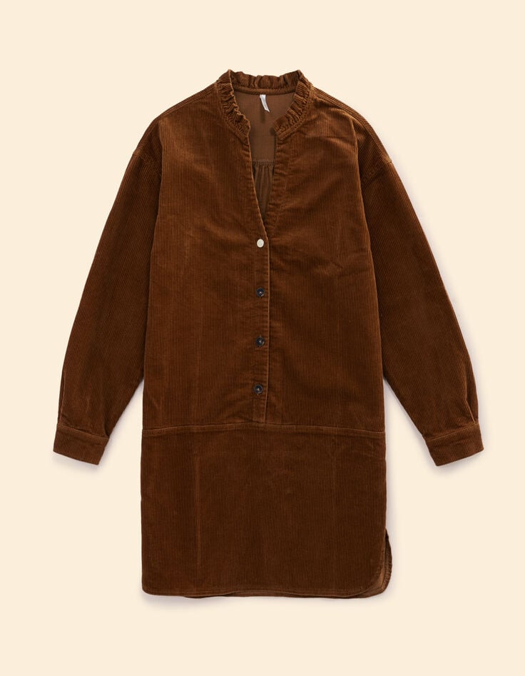 I.Code camel corduroy dress-6 I.Code camel corduroy dress-6