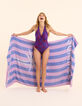 I.Code blue swimsuit with palm tree print-1