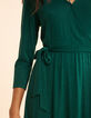 Groene jurk lurex honingraattricot I.Code-5