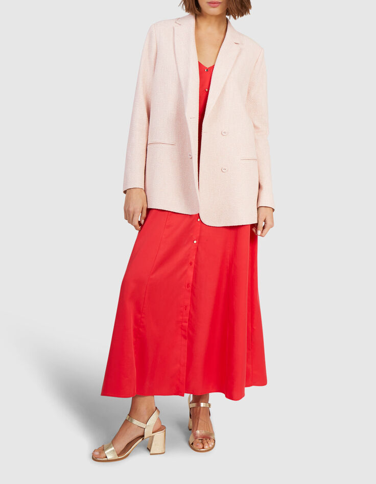 Manteau fresh pink lurex or I.Code-6