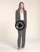 Pantalon de costume marron panne de velours I.Code-8
