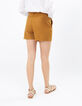 Camelbraune, irisierende Shorts I.Code -3