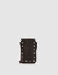 Die Tasche T&auml;schchen braun Leder &Ouml;sen Damen-1