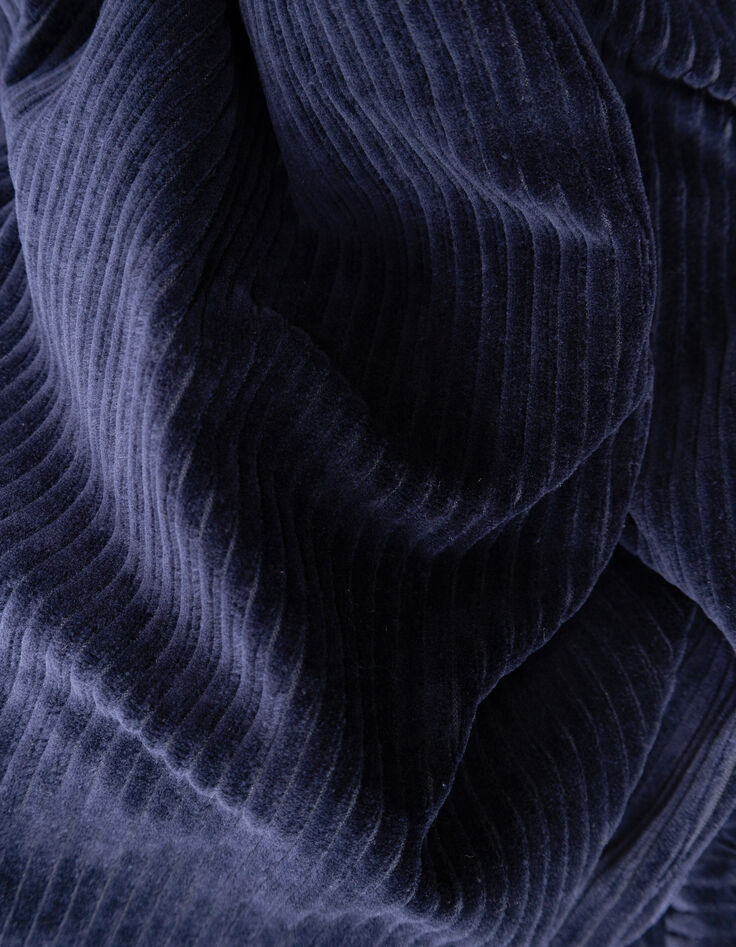 Marineblaues Sweatshirt Rippsamt I.Code-8 Marineblaues Sweatshirt Rippsamt I.Code-8