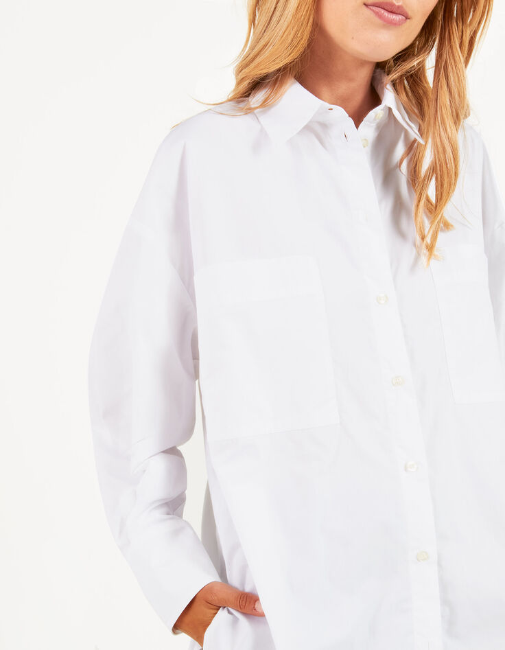 Chemise blanc cassé esprit liquette I.Code-3