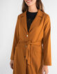 Geelbruine trench met fantasieknopen I.Code-4