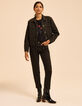 Bruin jeansjasje luipaardprint I.Code-9