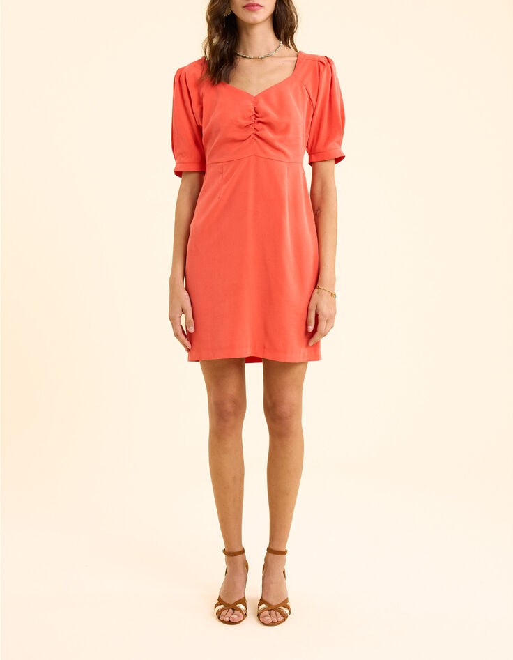 Vestido corto rojo escote coraz&oacute;n I.Code-2