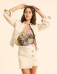 I.Code khaki swimsuit with banana patchwork print-4