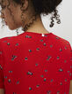 Robe rouge imprimée patins à roulettes I.Code-5