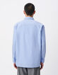 Loses Hemd blau Bio-Baumwolle Herren-3