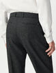 Grijze kostuumbroek tweedstijl Heren-5