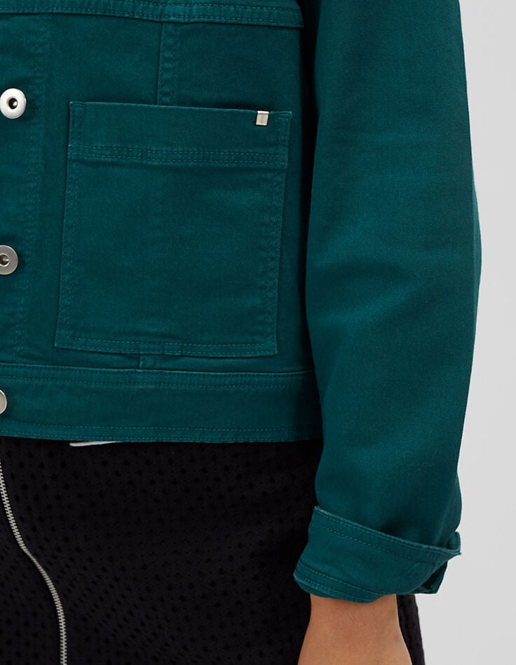 Veste en jean émeraude I.Code-5