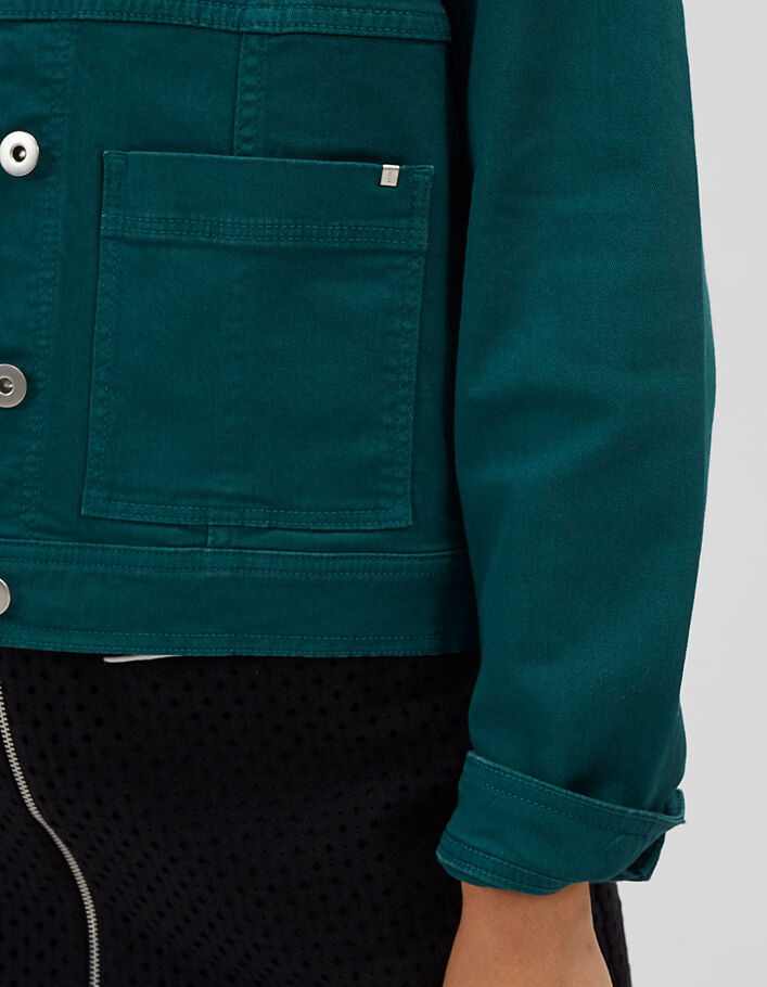 I.Code emerald denim jacket - I.CODE