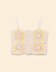 Top écru crochet fines bretelles I.Code-7