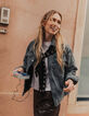 Blaue Jeansjacke in &Uuml;bergr&ouml;&szlig;e f&uuml;r Damen mit Steppjacke-6