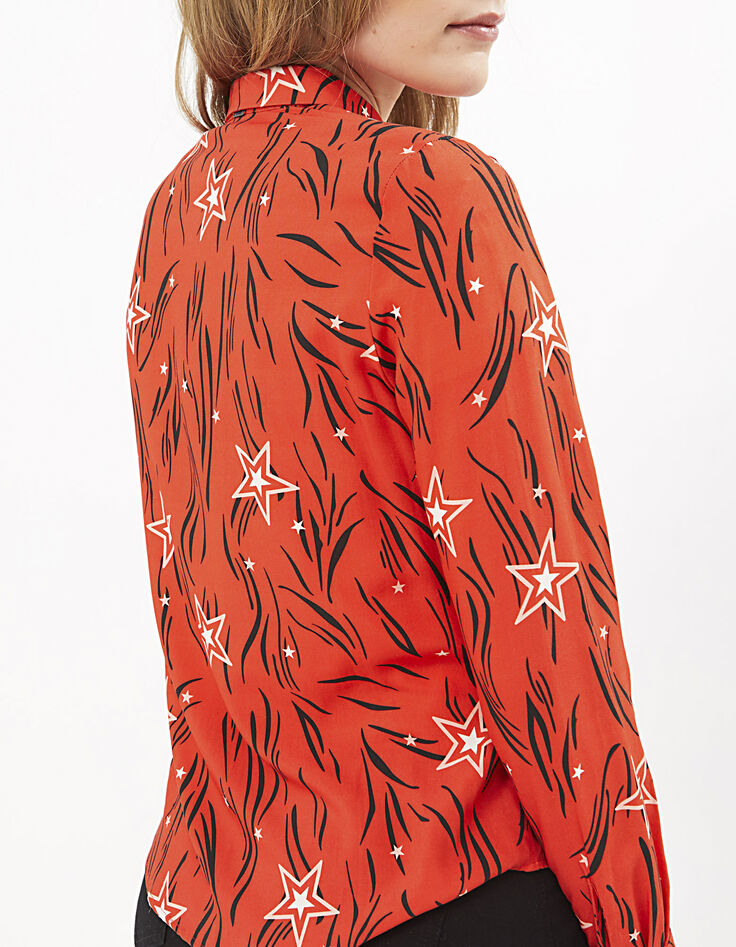 Camisa llama estampado cebra estrellado I.Code-3