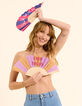 I.Code wooden fan with slogan and camel stripes-5
