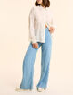 Chemise blanche broderies fleurs I.Code-6