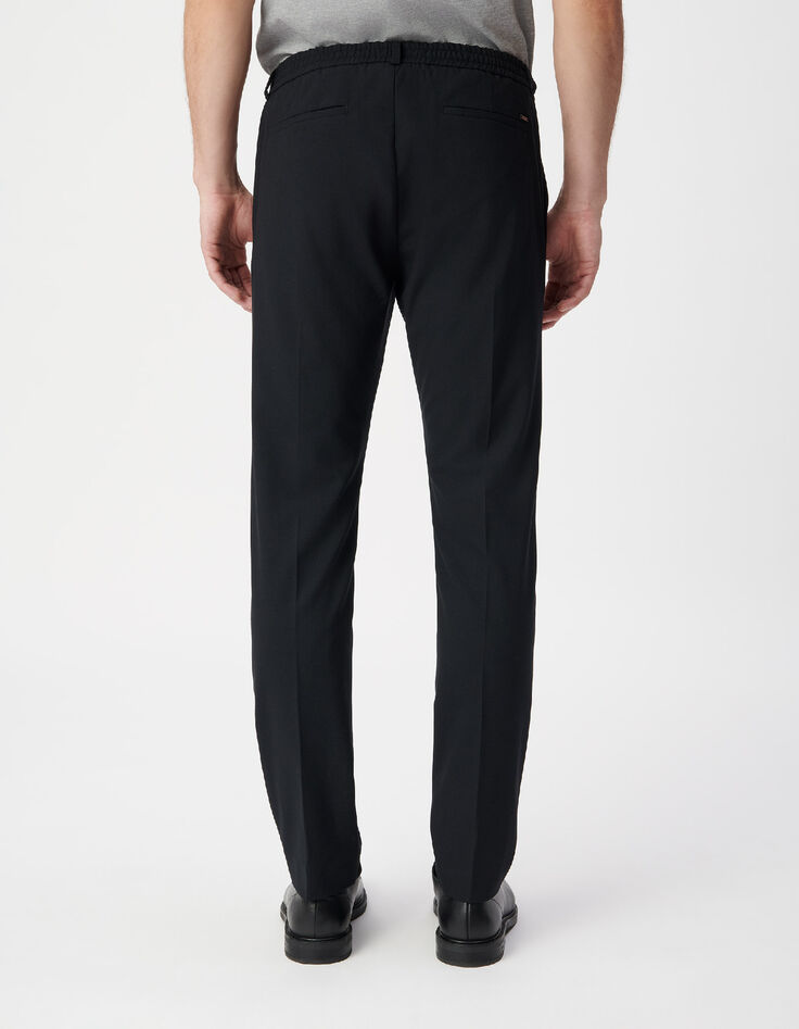 Herren slim navy elastischer Bund Jogpants-3