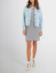 Blauw jeansjasje goudkleurige pin I.Code-3
