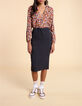 Blusa camel estampado tachista multicolor I.Code-6