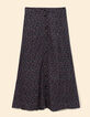 Falda midi negra flores de invierno Margaux I.Code-7