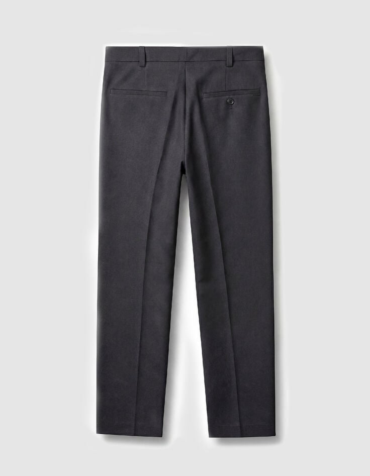 Marineblaue 7/8-Hose aus Leinen-Baumwoll-Mischgewebe f&uuml;r Damen-2