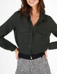 Chemise vert empire pailletée I.Code-3