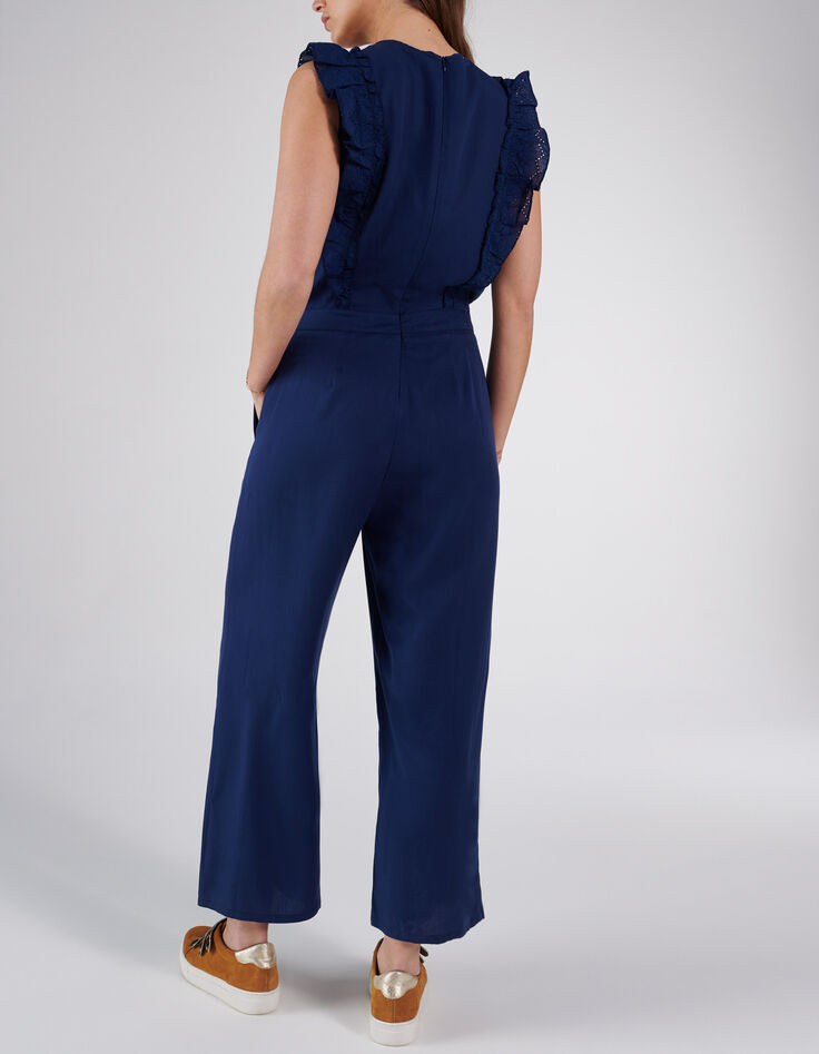 Combinaison indigo volants broderie anglaise I.Code-3