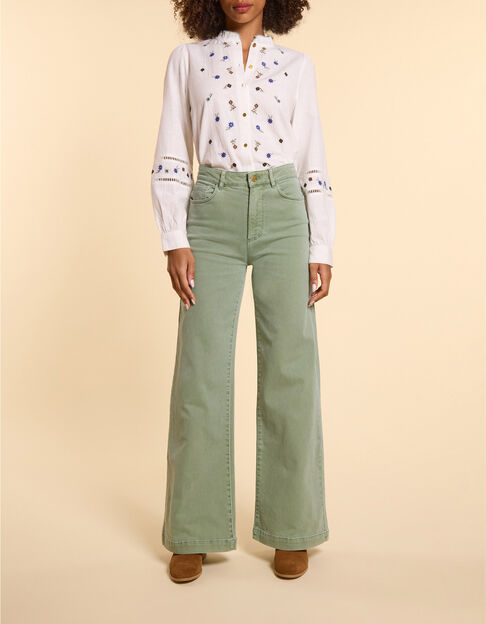 Vaqueros flare almendra I.Code