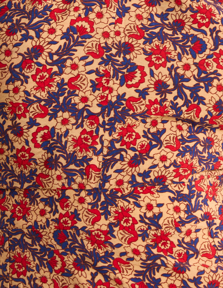 Robe dos-nu rouge imprimé fleuri I.Code-7