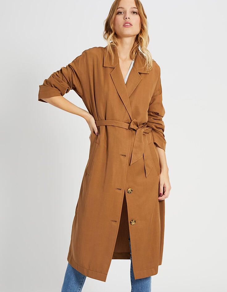 Manteau long sable fluide I.Code-2 Manteau long sable fluide I.Code-2