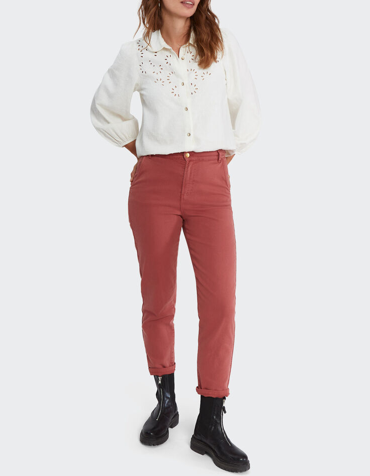 Boyfit jeans in cherry pink I.Code-1