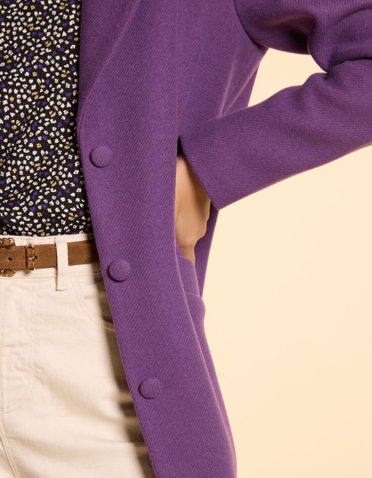 Dark purple lange mantel I.Code-4