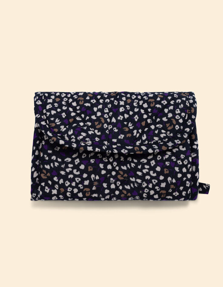 Clutch estampado floral micro leo morado I.Code-2