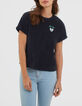 Tee-shirt marine en éponge broderie poitrine I.Code-1