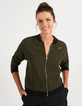 I.Code black and khaki reversible baseball jacket-1