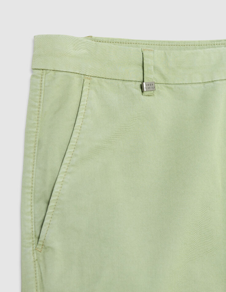 Gr&uuml;ne Chino-Fit Shorts f&uuml;r Herren-7
