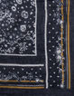 Chèche marine imprimé foulard I.Code-3