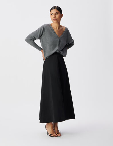C&aacute;rdigan gris punto reversible mujer - IKKS
