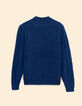 I.Code blue stand-up collar sweater-1
