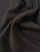 I.Code black ribbed short-sleeved top-7